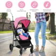 2-in-1 Foldable Pushchair Newborn Infant Baby Stroller-Pink For Cheap