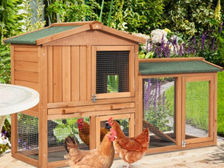 58 Inch Weatherproof Wooden Rabbit Hutch Supply