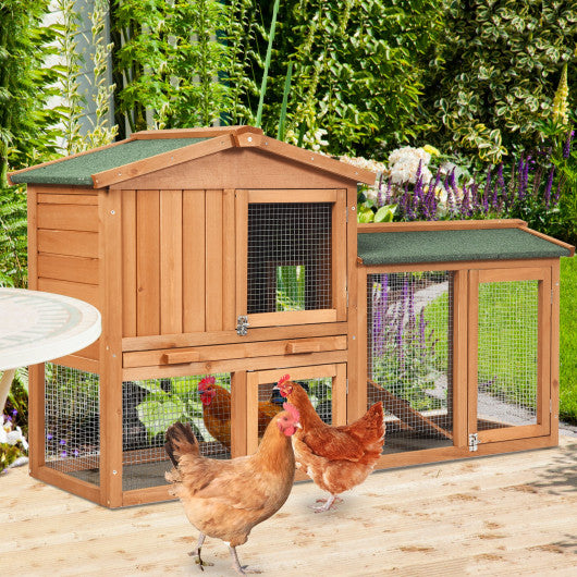 58 Inch Weatherproof Wooden Rabbit Hutch Supply