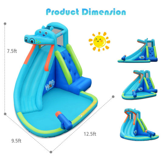 Inflatable Water Pool with Splash and Slide Without Blower Online