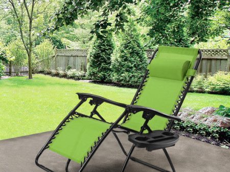 Outdoor Folding Zero Gravity Reclining Lounge Chair-Green For Discount