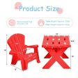 3-Piece Plastic Children Play Table Chair Set-Red Online