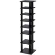 7-Tier Shoe Rack Practical Free Standing Shelves Storage Shelves-Black Online Hot Sale