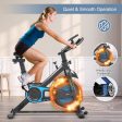 Indoor Silent Belt Drive Adjustable Resistance Cycling Stationary Bike-Blue Online