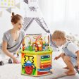 7-in-1 Wooden Activity Cube Toy Supply