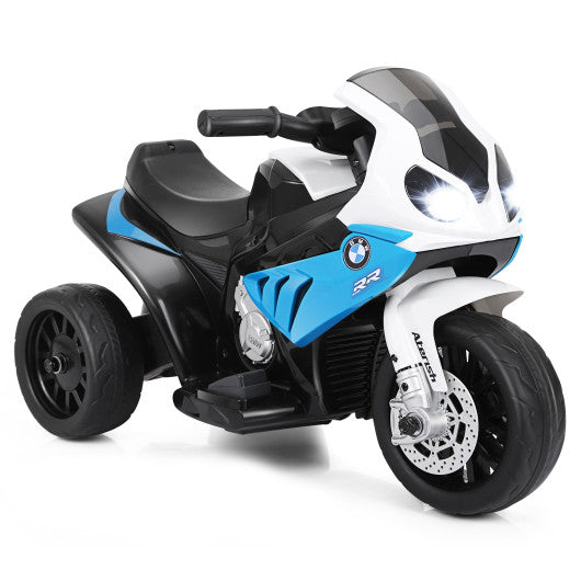 6V Kids 3 Wheels Riding BMW Licensed Electric Motorcycle-Blue For Sale