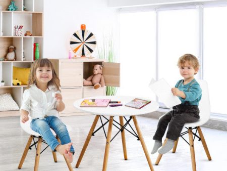 Kid s Modern Dining Table Set with 2 Armless Chairs Online now