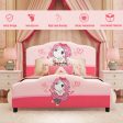 Kids Children Upholstered Platform Toddler Girl Pattern Bed Sale