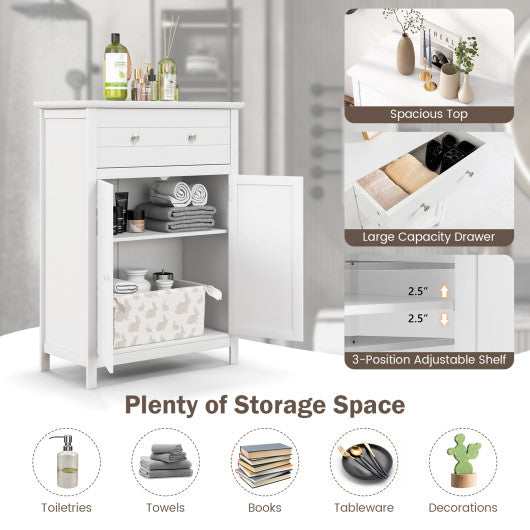 Free Standing Bathroom Storage Cabinet with Large Drawer Supply