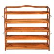 5-Tier Wood Large Shoe Rack Holds up 12-18 Pairs Online now