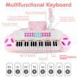 37-key Kids Electronic Piano Keyboard Playset-Pink For Cheap