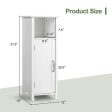 1-Door Freestanding Bathroom Cabinet with Open Shelf For Cheap