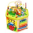 7-in-1 Wooden Activity Cube Toy Supply