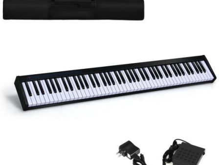 88-Key Portable Electronic Piano with  Voice Function-Black For Cheap