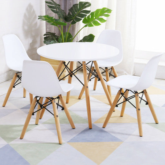 5 Pieces Kids Mid-Century Modern Table Chairs Set Online now