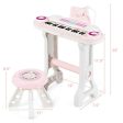 37-key Kids Electronic Piano Keyboard Playset-Pink For Cheap