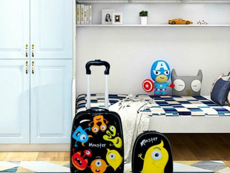 2 pcs Kids Luggage Set 12  Backpack & 16  Rolling Suitcase Online Sale