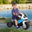 6V Kids 3 Wheels Riding BMW Licensed Electric Motorcycle-Blue For Sale