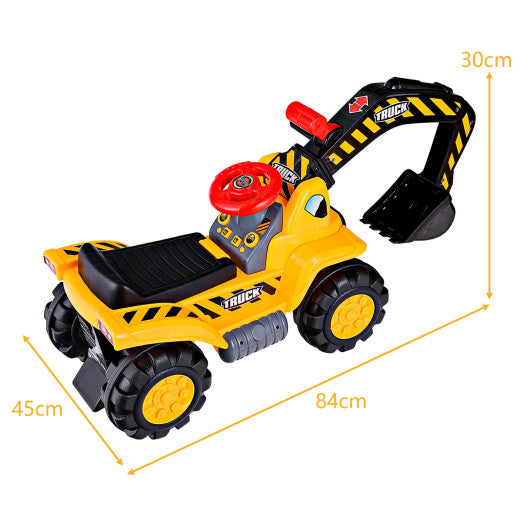 Outdoor Kids Ride On Construction Excavator with Safety Helmet Online