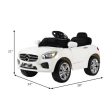 6V Kids Remote Control Battery Powered LED Lights Riding Car-White on Sale