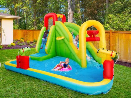 Inflatable Splash Jump Slide Water Bounce without Blower For Sale