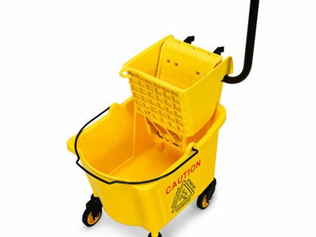 26 Quart Side Press Wringer Commercial Mop Bucket For Discount