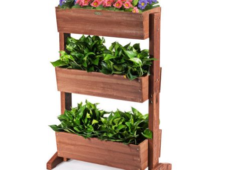 3-Tier Raised Garden Bed with Detachable Ladder and Adjustable Shelf Hot on Sale