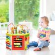 7-in-1 Wooden Activity Cube Toy Supply