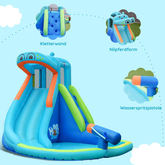 Inflatable Water Pool with Splash and Slide Without Blower Online