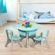 Children Kids Activity Table & Chair Set Play Furniture W Storage-Blue Hot on Sale