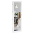 Wall Mounted Lockable Mirror Jewelry Cabinet with LED Light Hot on Sale