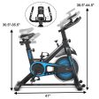 Indoor Silent Belt Drive Adjustable Resistance Cycling Stationary Bike-Blue Online