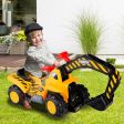 Outdoor Kids Ride On Construction Excavator with Safety Helmet Online