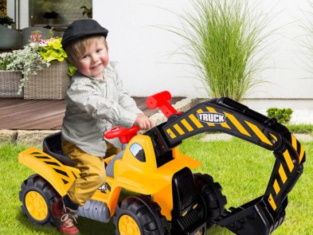 Outdoor Kids Ride On Construction Excavator with Safety Helmet Online