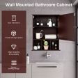 Wall Mounted and Mirrored Bathroom Cabinet-Brown Cheap