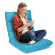 14-Position Adjustable Folding Lazy Gaming Sofa-Light Blue For Sale