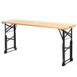 66.5 Inch Outdoor Wood Folding Picnic Table with Adjustable Heights Cheap