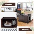 Cat Litter Box Enclosure with Double Doors for Large Cat and Kitty-Brown Online