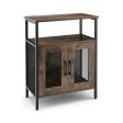 Industrial Sideboard Buffet Cabinet with Removable Wine Rack-Rustic Brown Sale