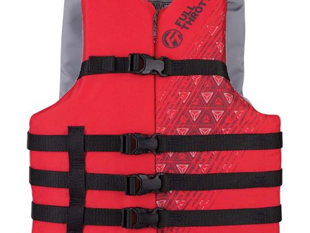 Full Throttle Adult Oversized Ski Life Jacket - Red [112000-100-005-22] Discount