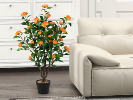 3.3 Feet Artificial Camellia Tree for Indoor and Outdoor Supply