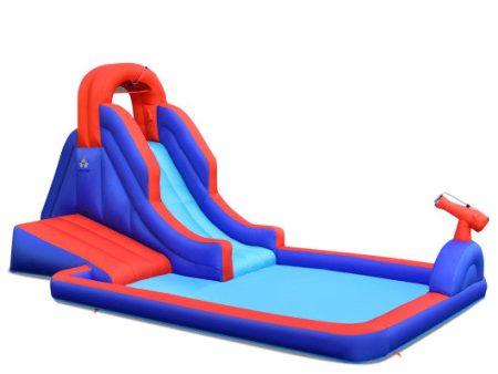 5-in-1 Inflatable Water Slide with Climbing Wall Online now