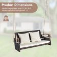 2-Person Patio Rattan Porch Swing Online