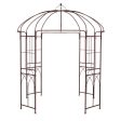 8.4 x 7 Feet Wide Birdcage Shape Garden Arbor For Sale