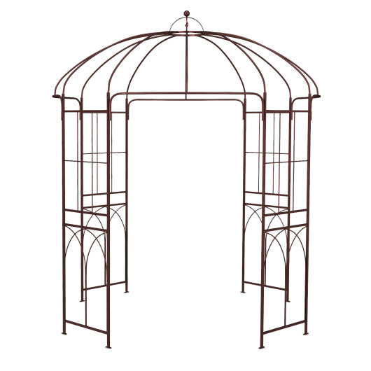 8.4 x 7 Feet Wide Birdcage Shape Garden Arbor For Sale