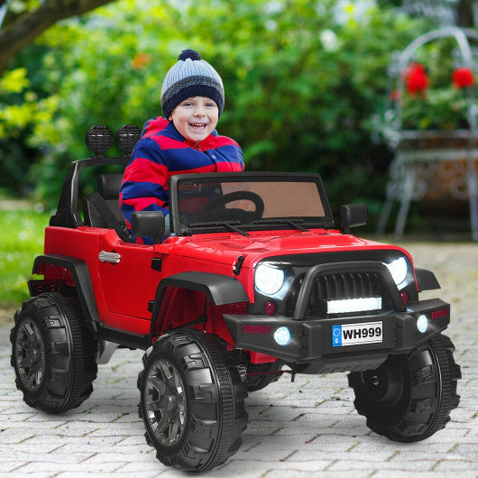 12 V Kids Ride On Truck with Remote Control and Double Magnetic Door-Red on Sale