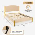 Full Queen Size Upholstered Bed Frame with Quilted Headboard-Full Size on Sale