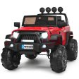 12 V Kids Ride On Truck with Remote Control and Double Magnetic Door-Red on Sale