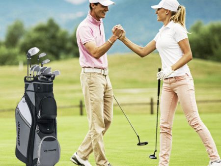 14-Way Golf Cart Stand Bag with Waterproof Rain Hood Online Sale