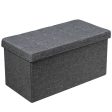 31.5 Inch Fabric Foldable Storage with Removable Storage Bin-Dark Gray Supply